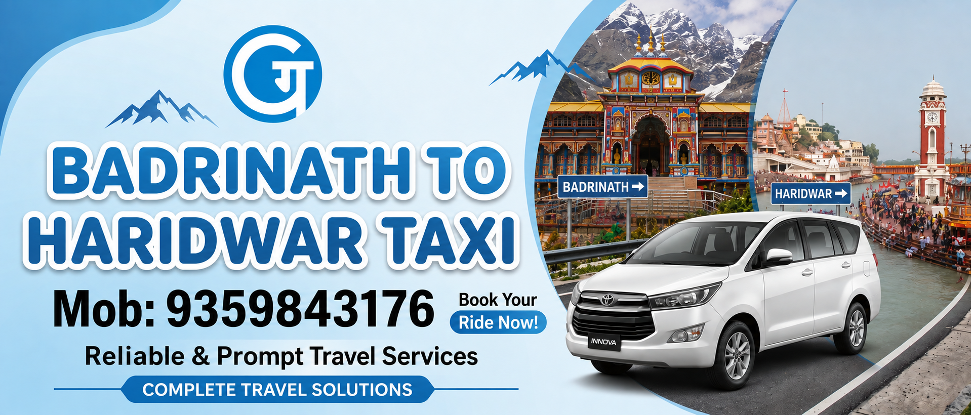 badrinath to Haidwar taxi